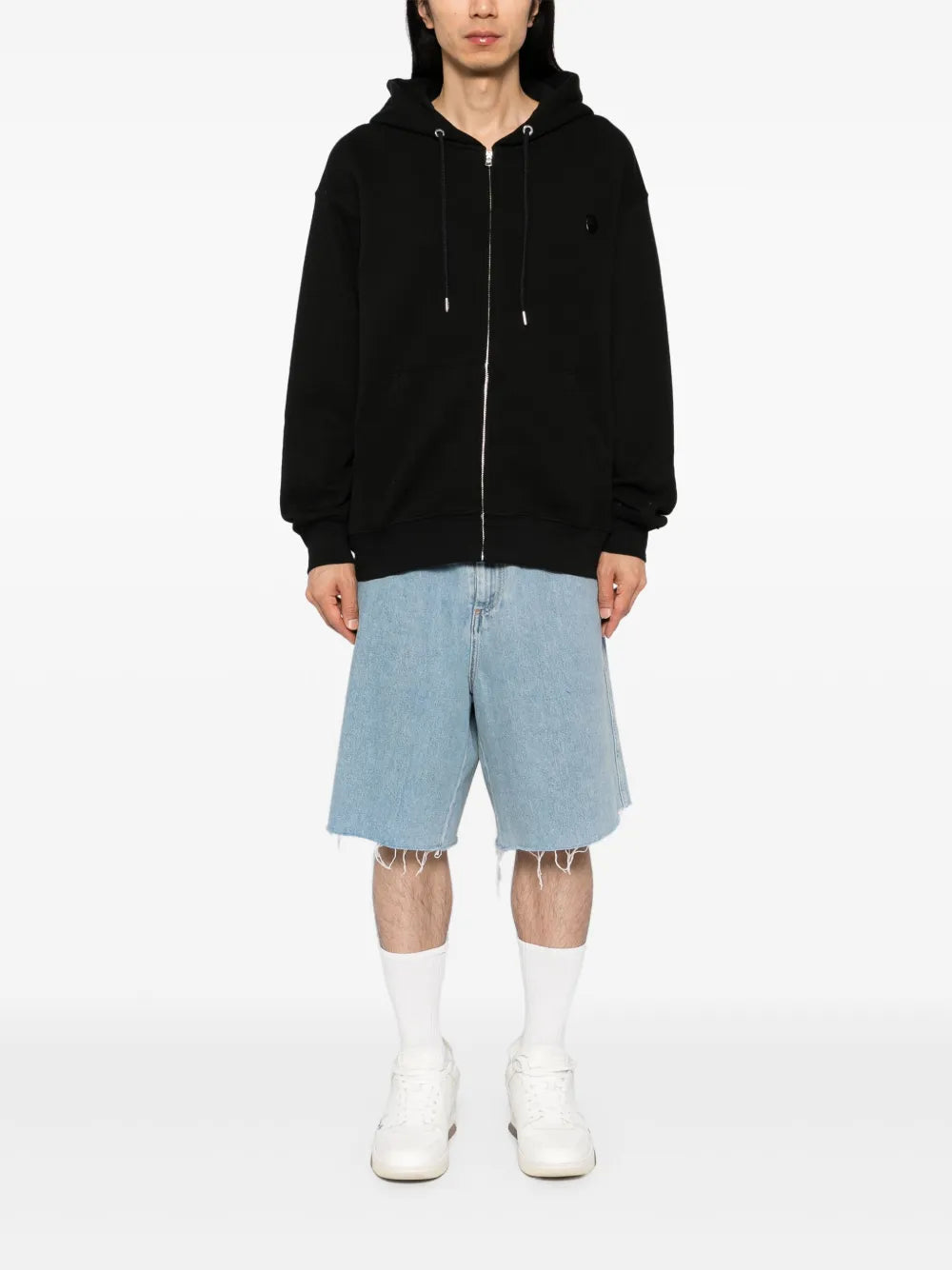 A BATHING APE®  one-point zip-up hoodie