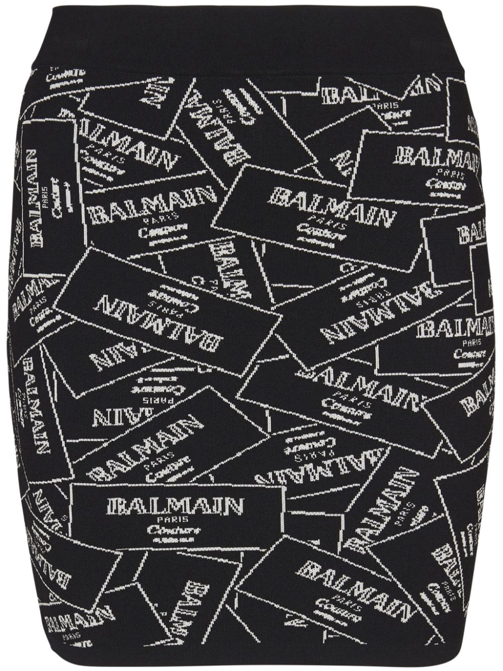 Balmain  jacquard-pattern skirt