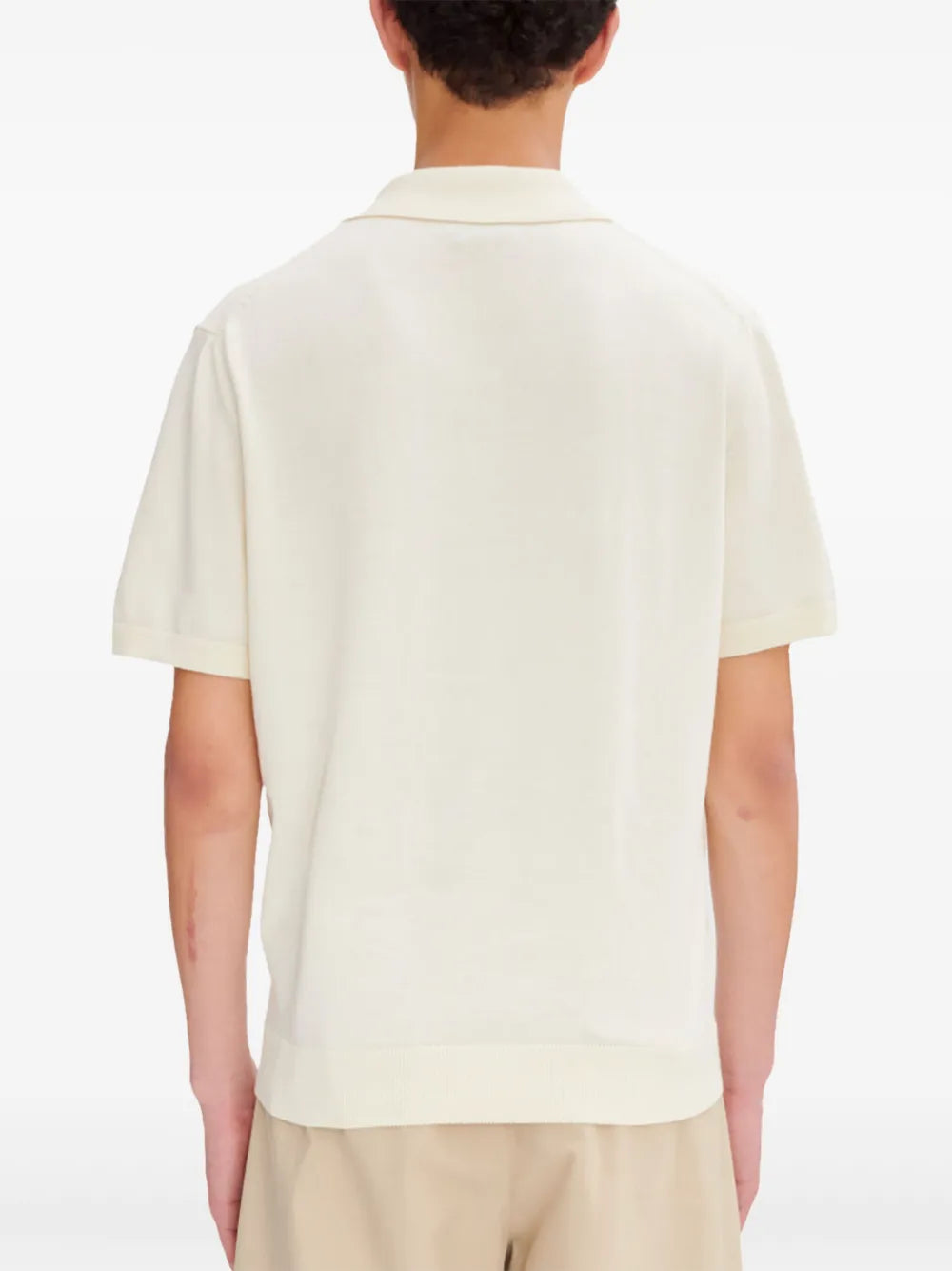 A.P.C.  logo-embroidered polo shirt