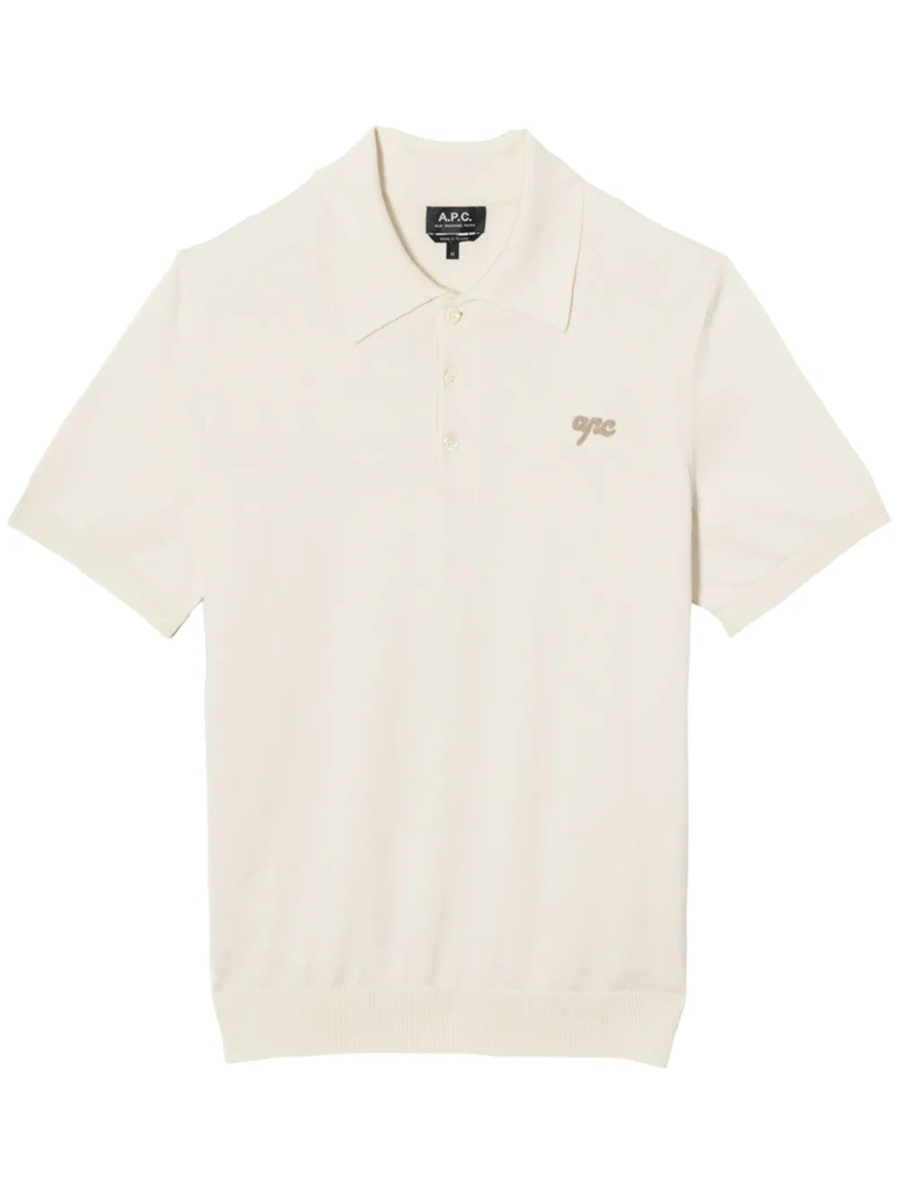 A.P.C.  logo-embroidered polo shirt