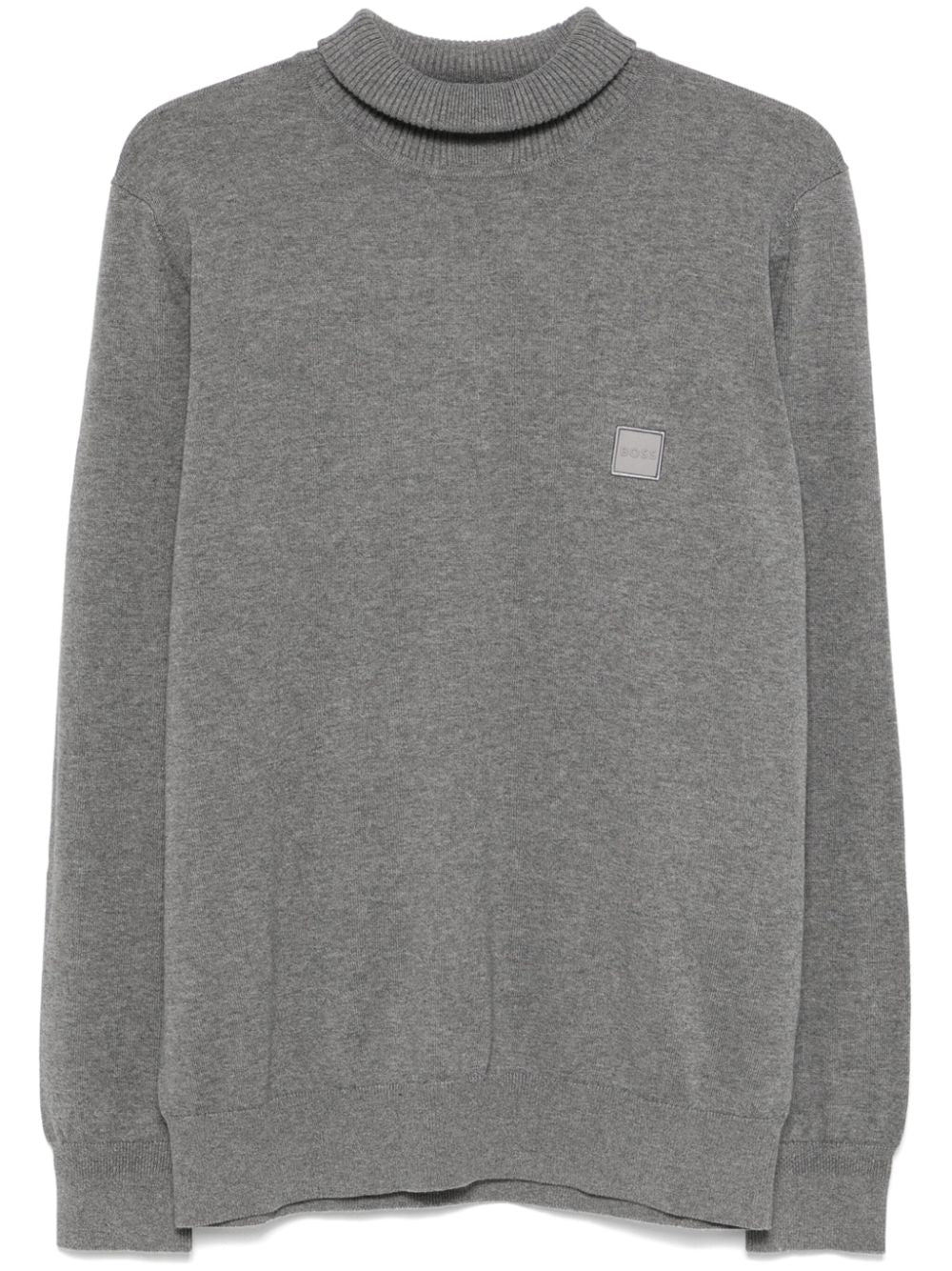 BOSS  logo-patch sweater