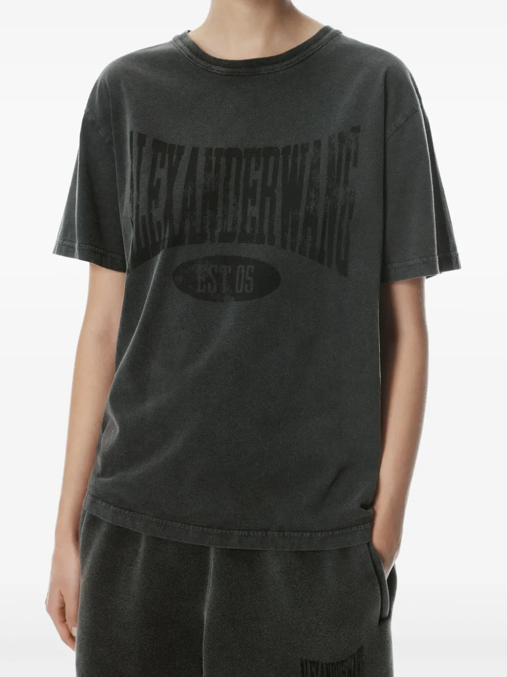 Alexander Wang  logo-print cotton T-shirt