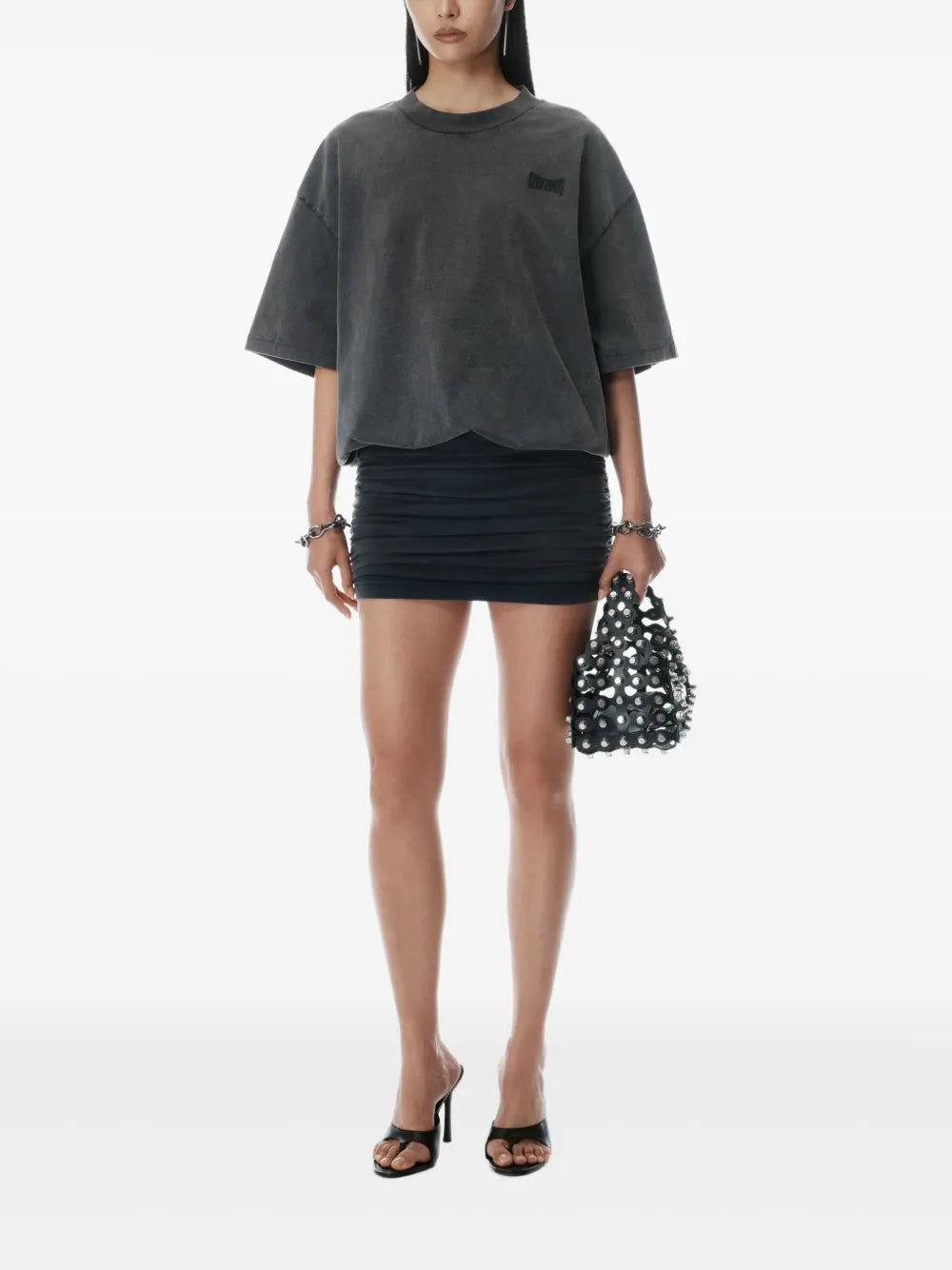 Alexander Wang ruched t-shirt dress