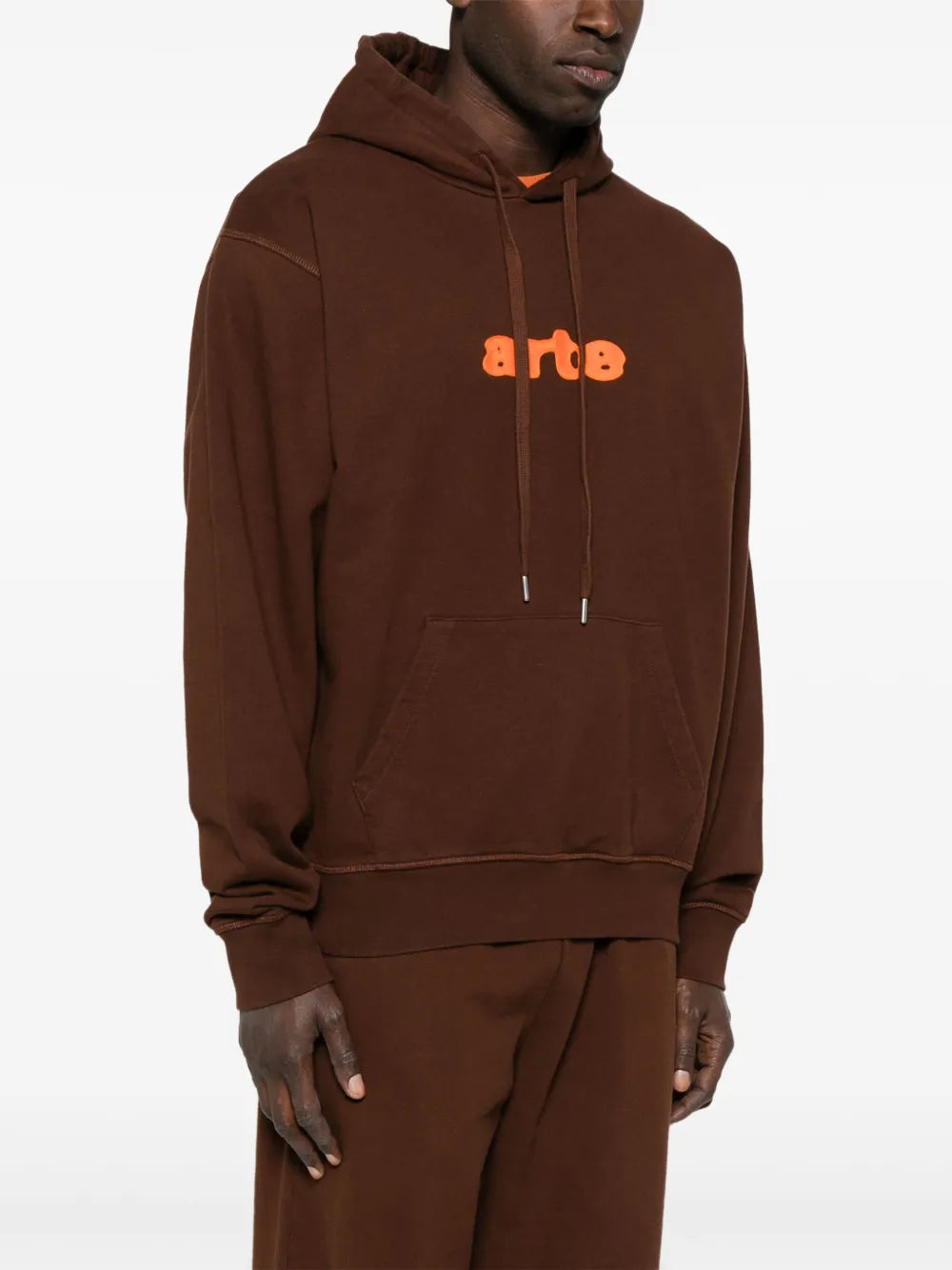 ARTE  logo-embroidered hoodie