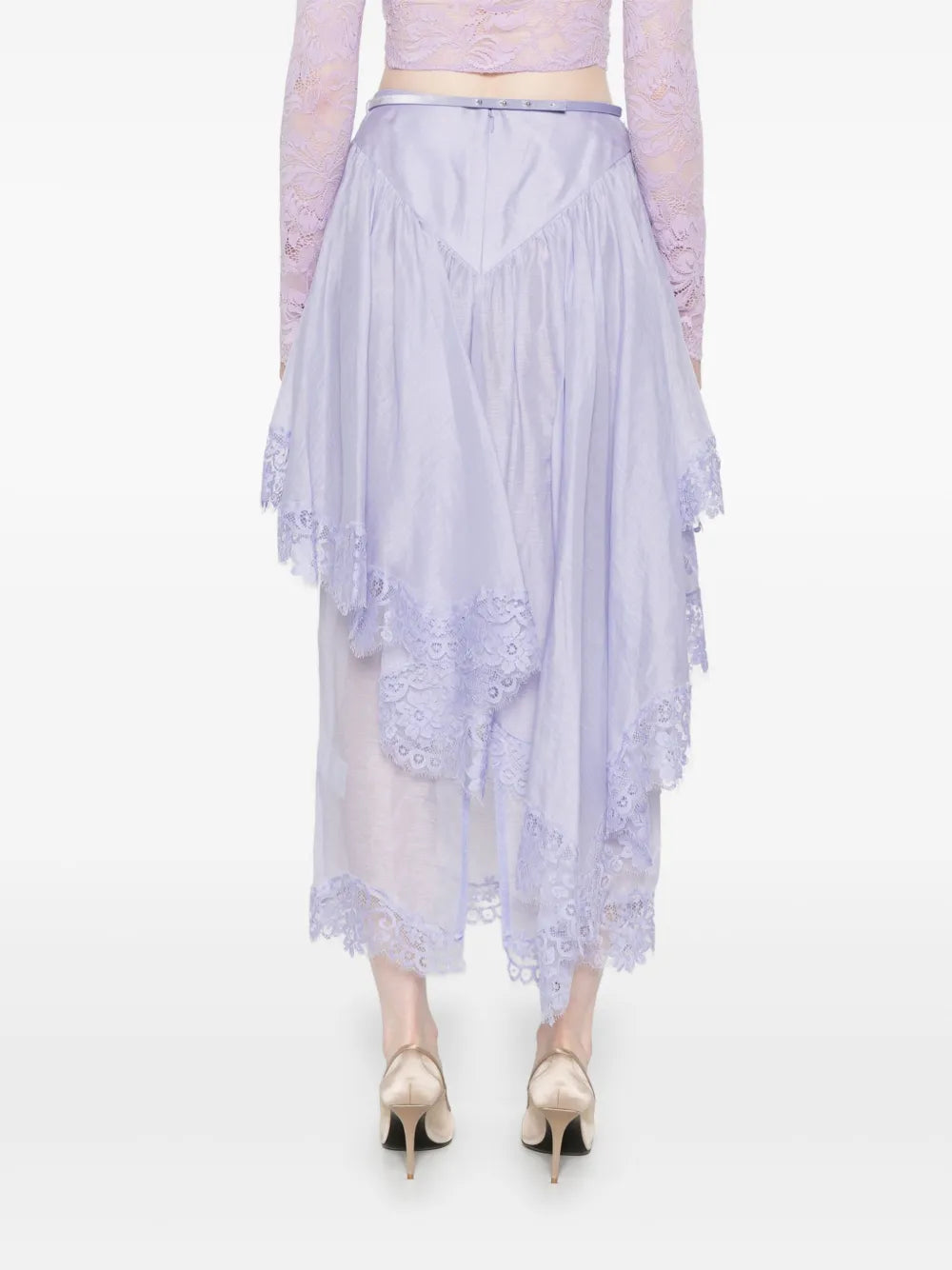 ZIMMERMANN  Crush lace midi skirt