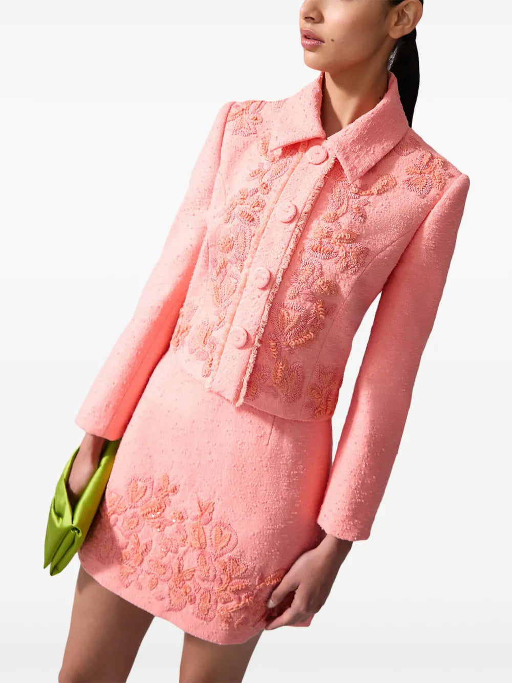 Carolina Herrera  embroidered cropped jacket