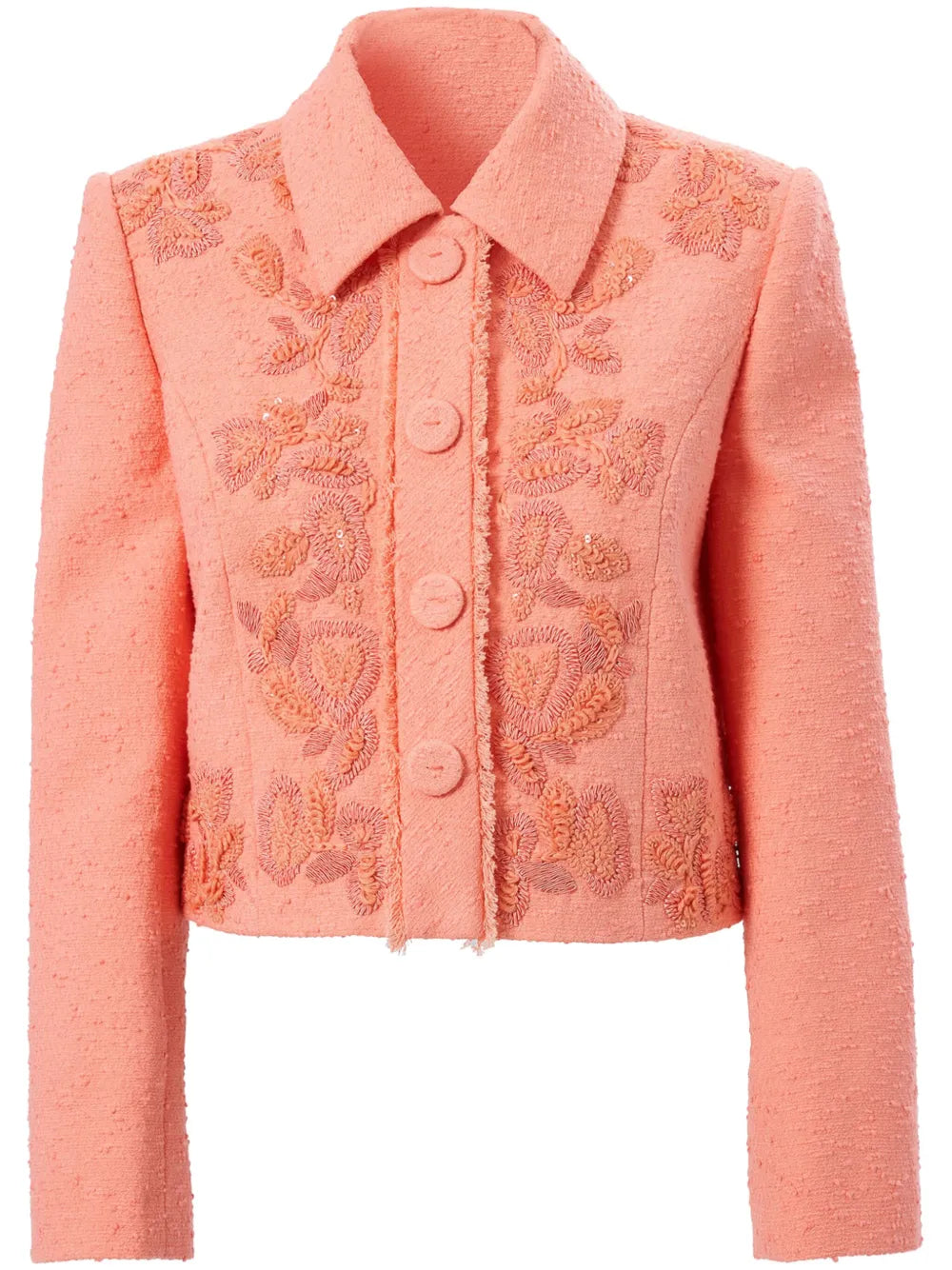 Carolina Herrera  embroidered cropped jacket