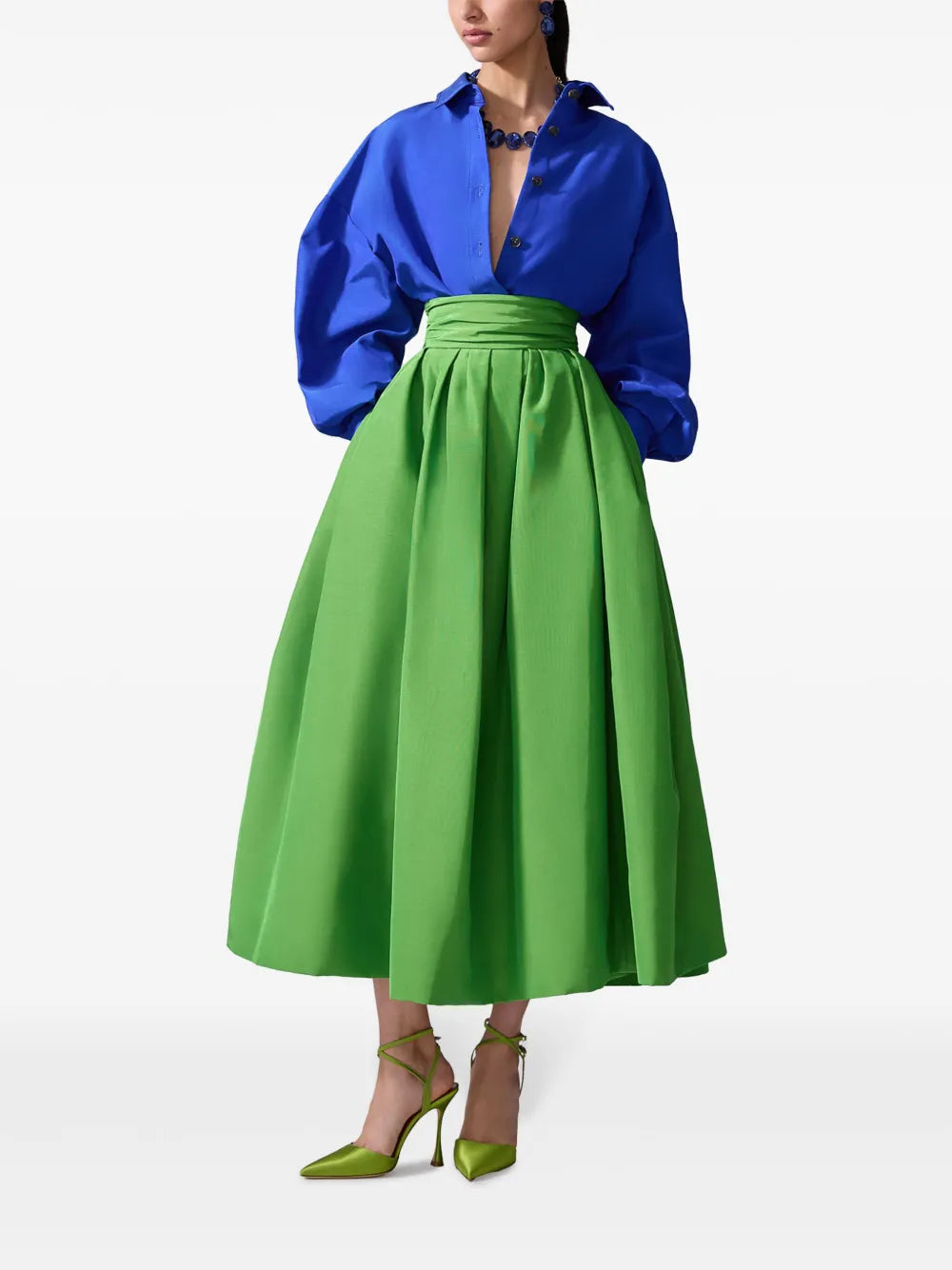 Carolina Herrera  pleated midi skirt