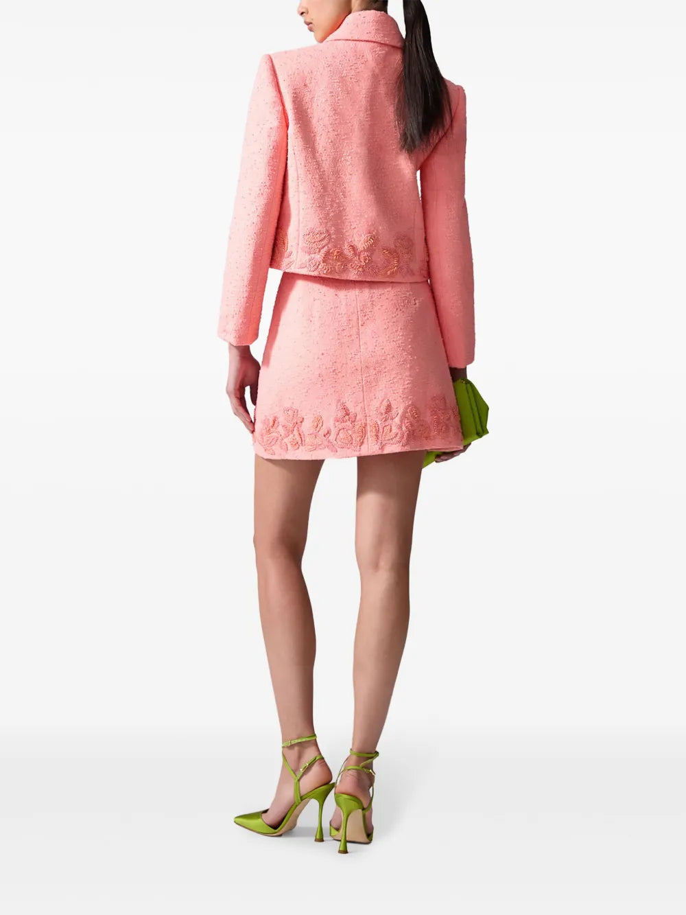 Carolina Herrera  embroidered mini skirt
