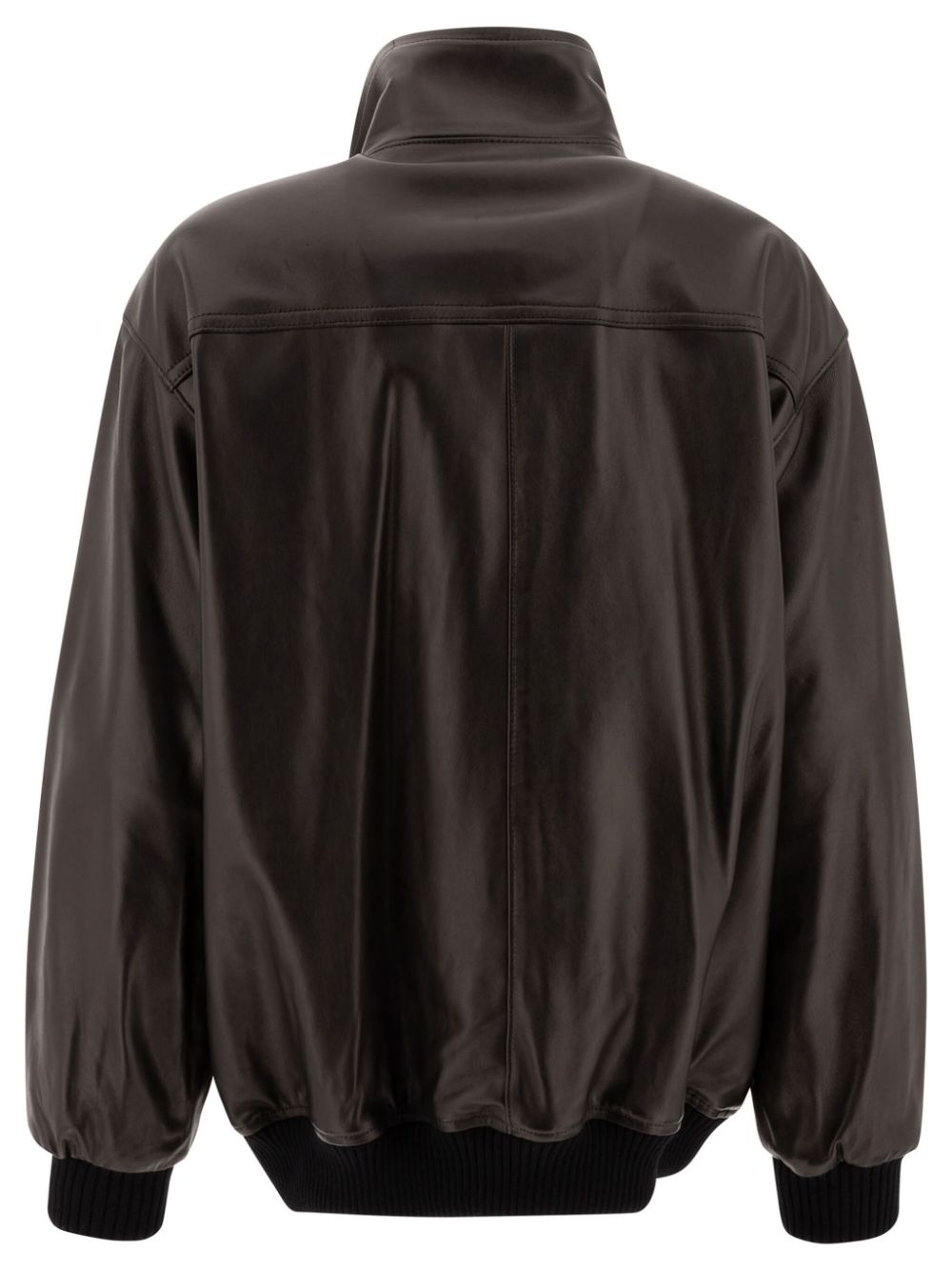 Auralee  leather zip-up jacket