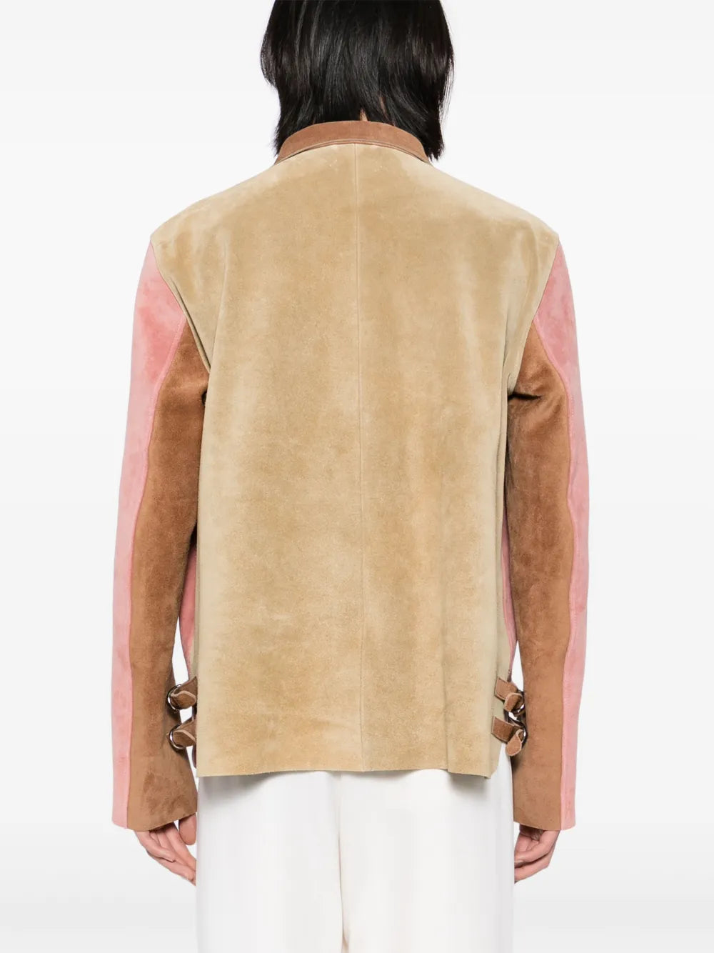 BODE  bucked multi suede work shirt jacket