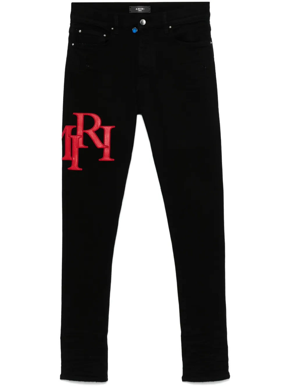 AMIRI  Staggered-logo-embroidered jeans