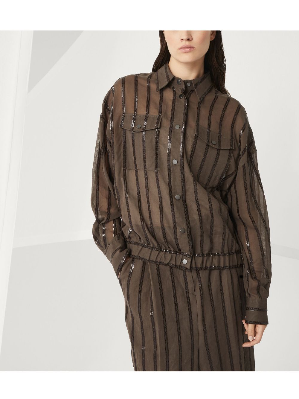 Brunello Cucinelli Dazzling Embroidery jacket