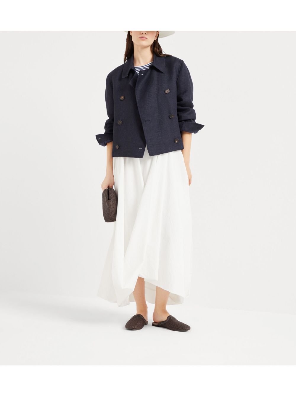 Brunello Cucinelli  Monili-detail caban jacket