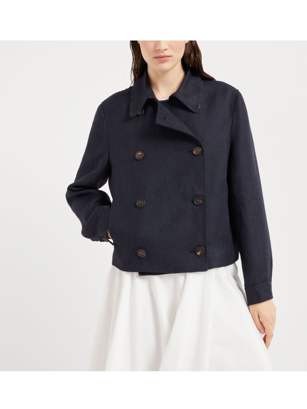 Brunello Cucinelli  Monili-detail caban jacket