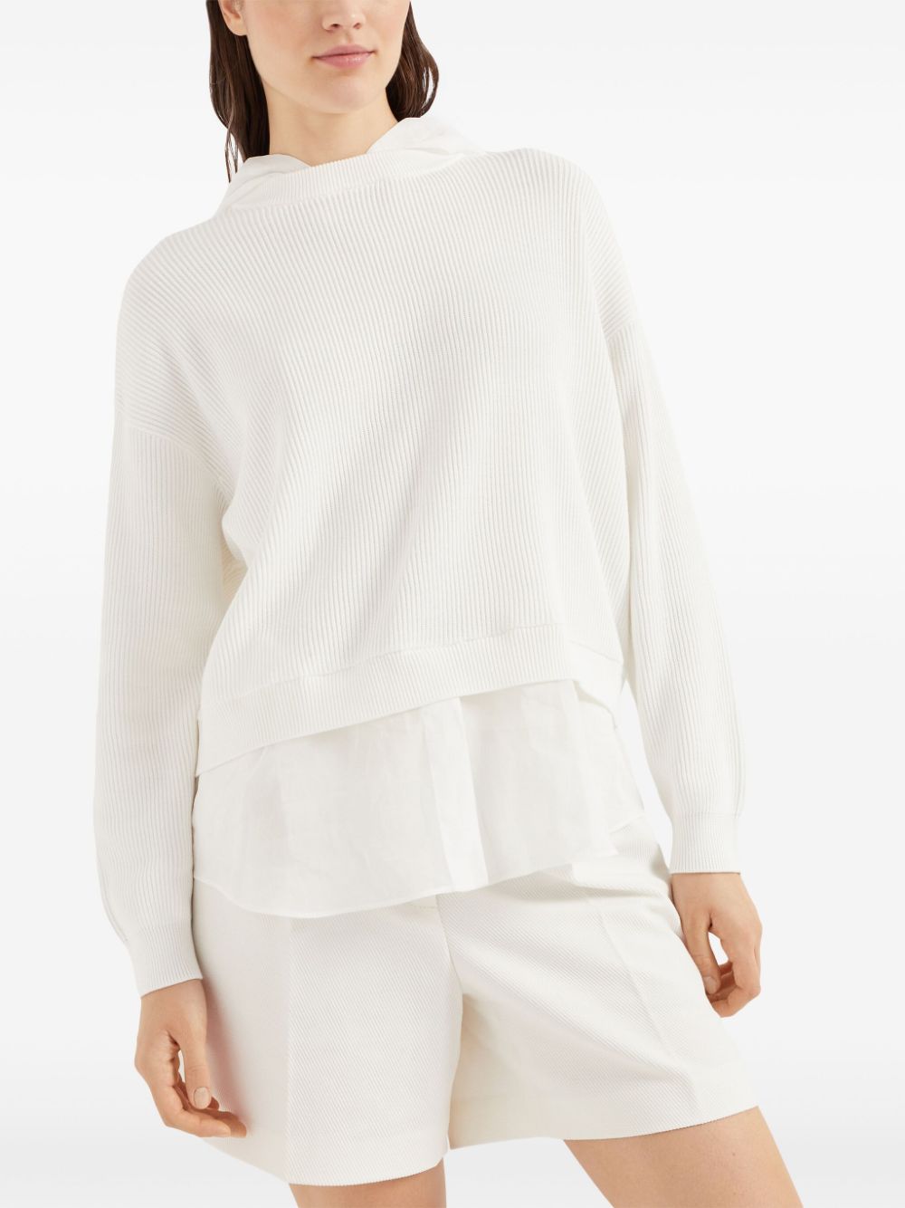 Brunello Cucinelli Monili-detail layered hoodie