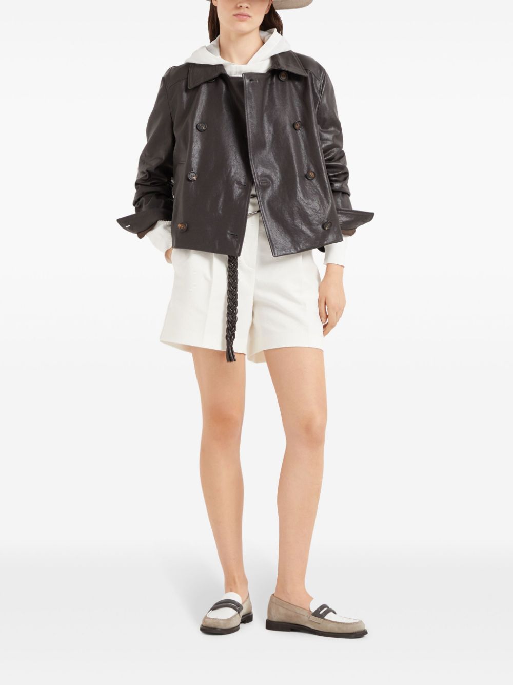 Brunello Cucinelli Monili-detail layered hoodie