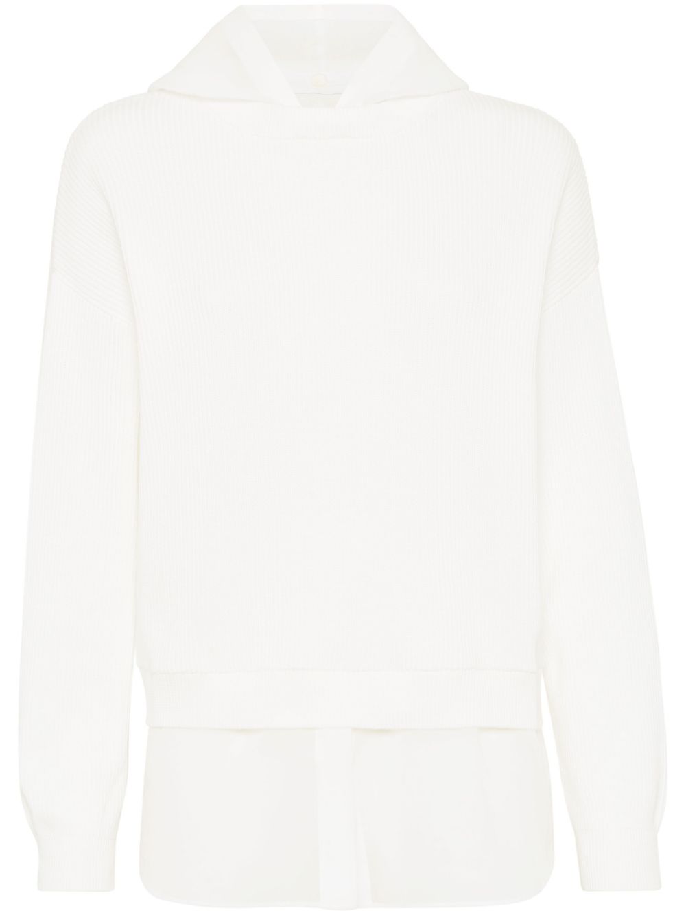 Brunello Cucinelli  Monili-detail layered hoodie