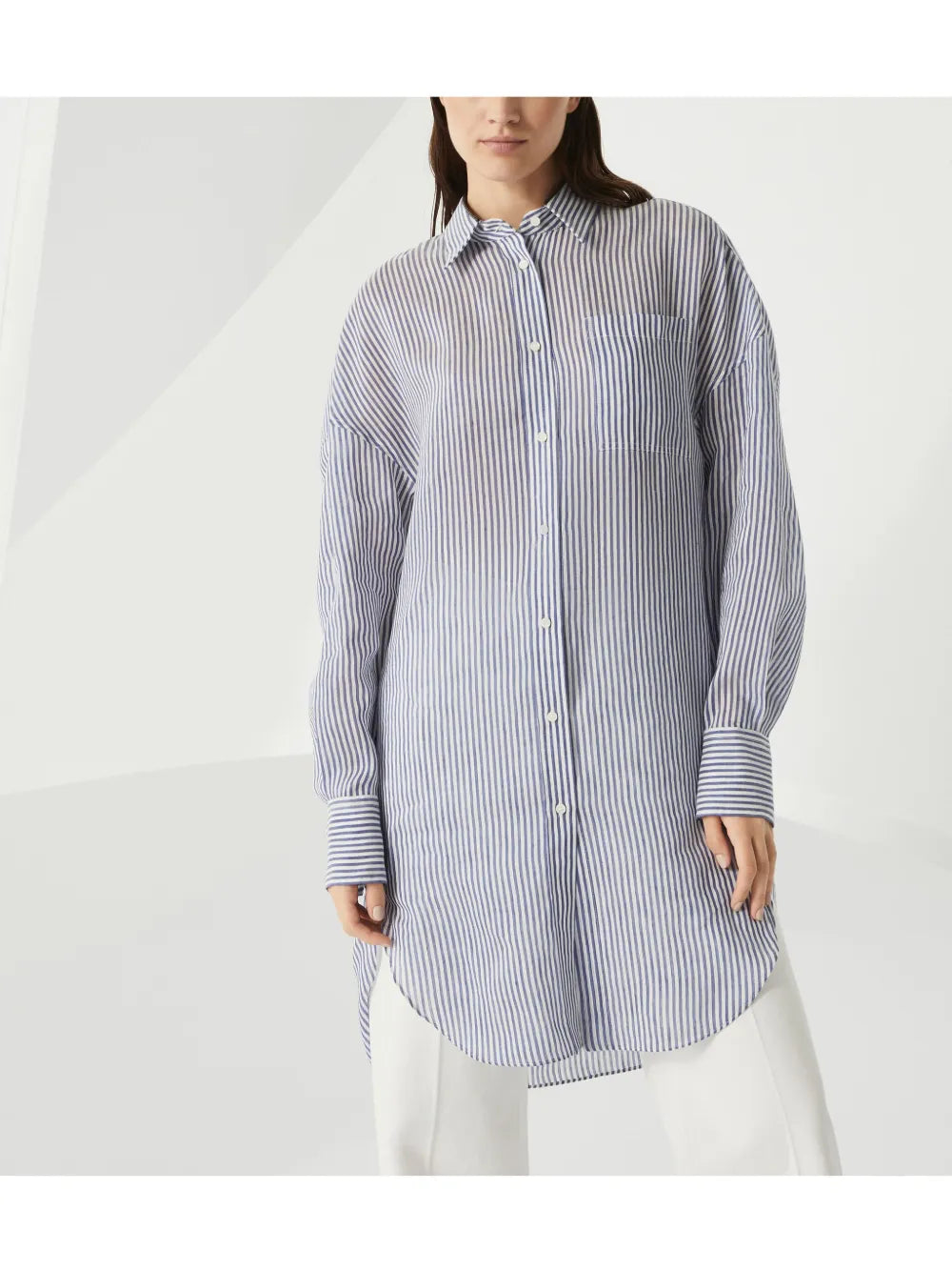 Brunello Cucinelli  Monili-trim long shirt
