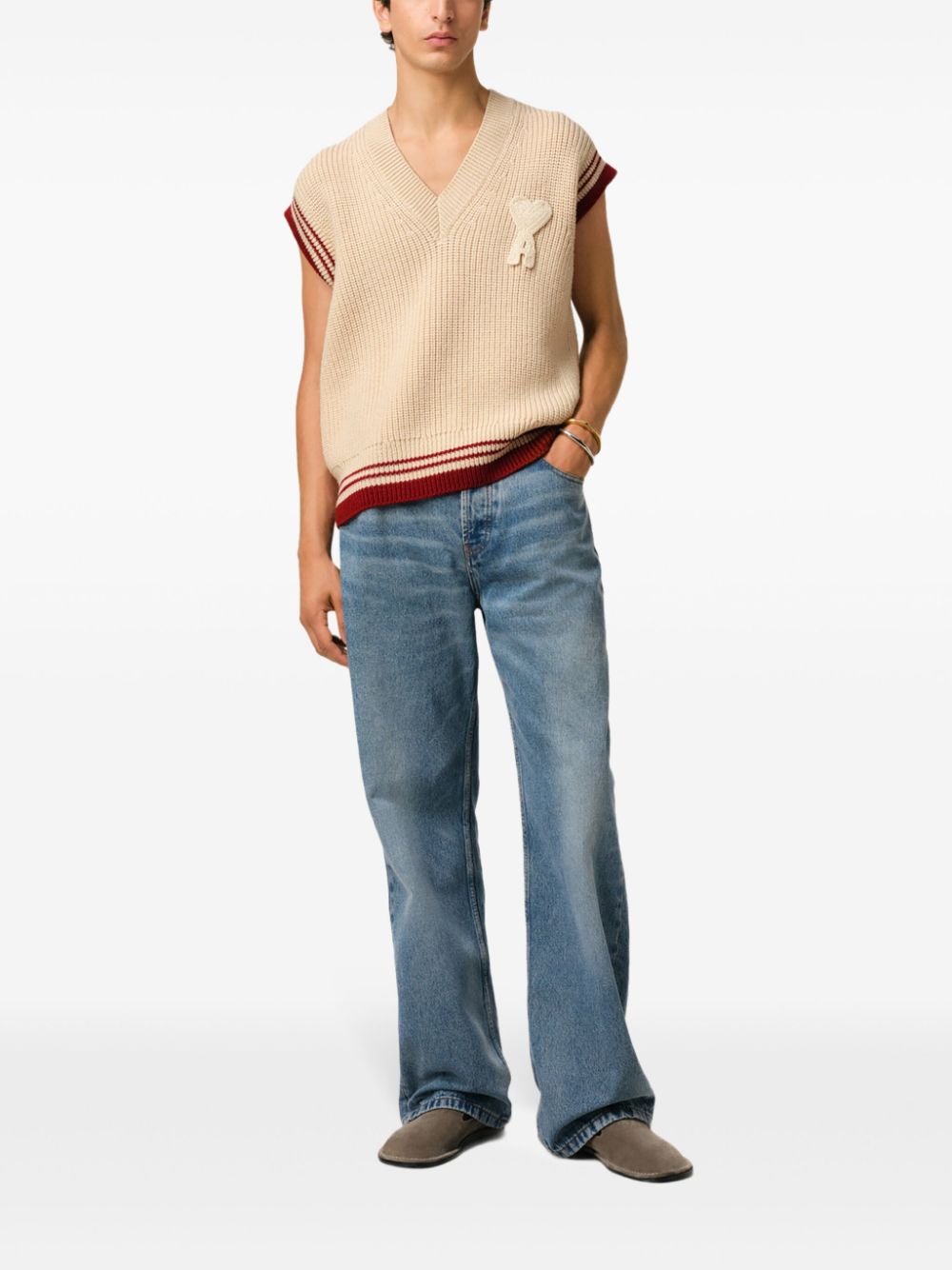 AMI Paris Ami de Coeur knitted sweatshirt