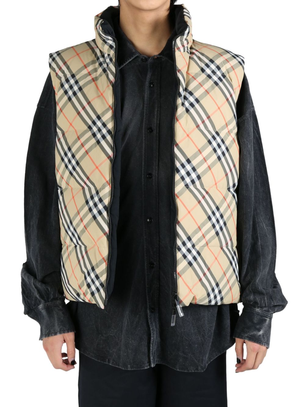 Burberry  checked padded gilet