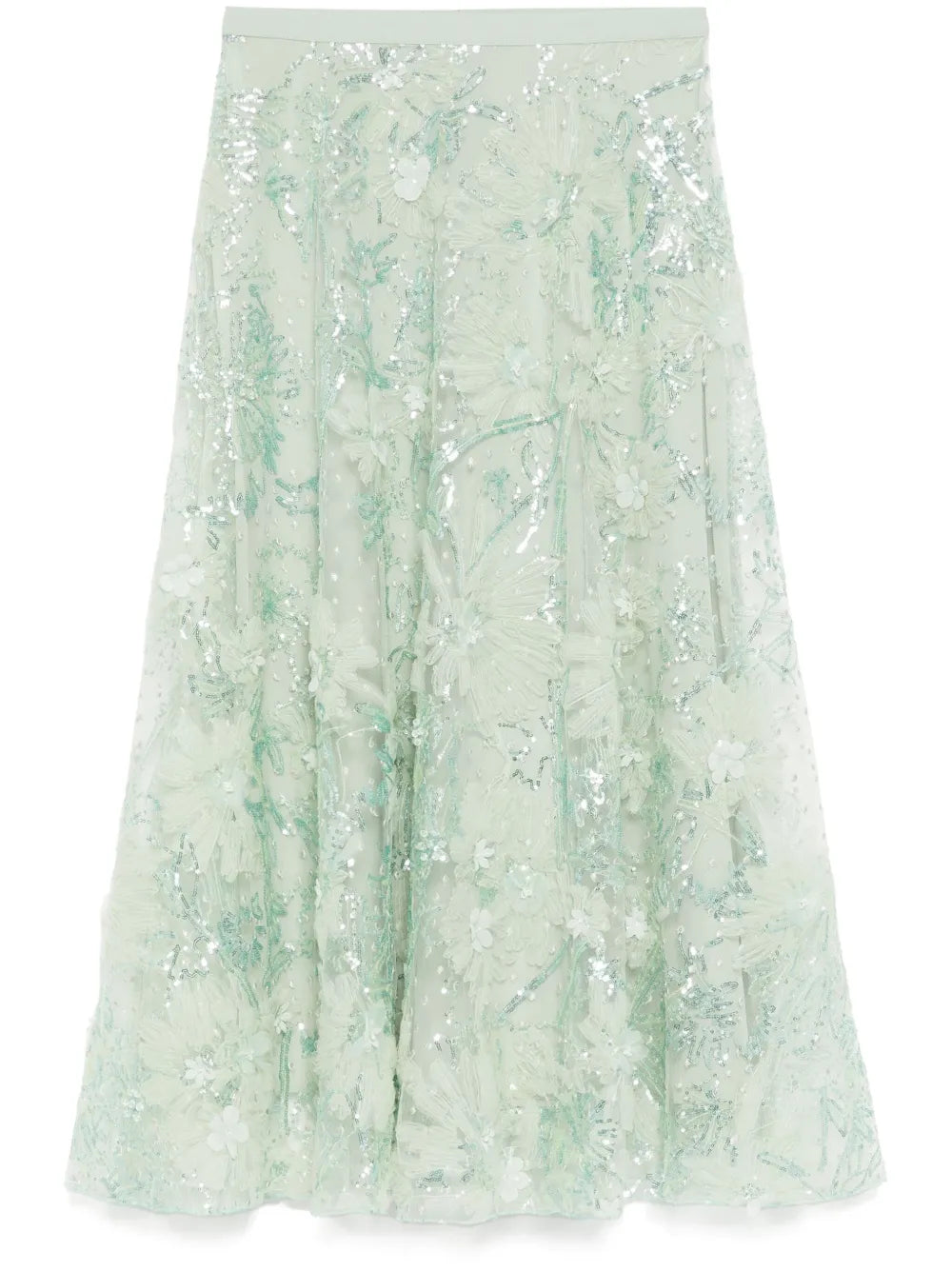 Zuhair Murad  floral-embellished skirt