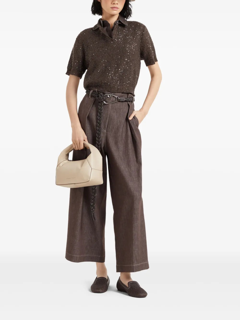 Brunello Cucinelli  box pleat trousers