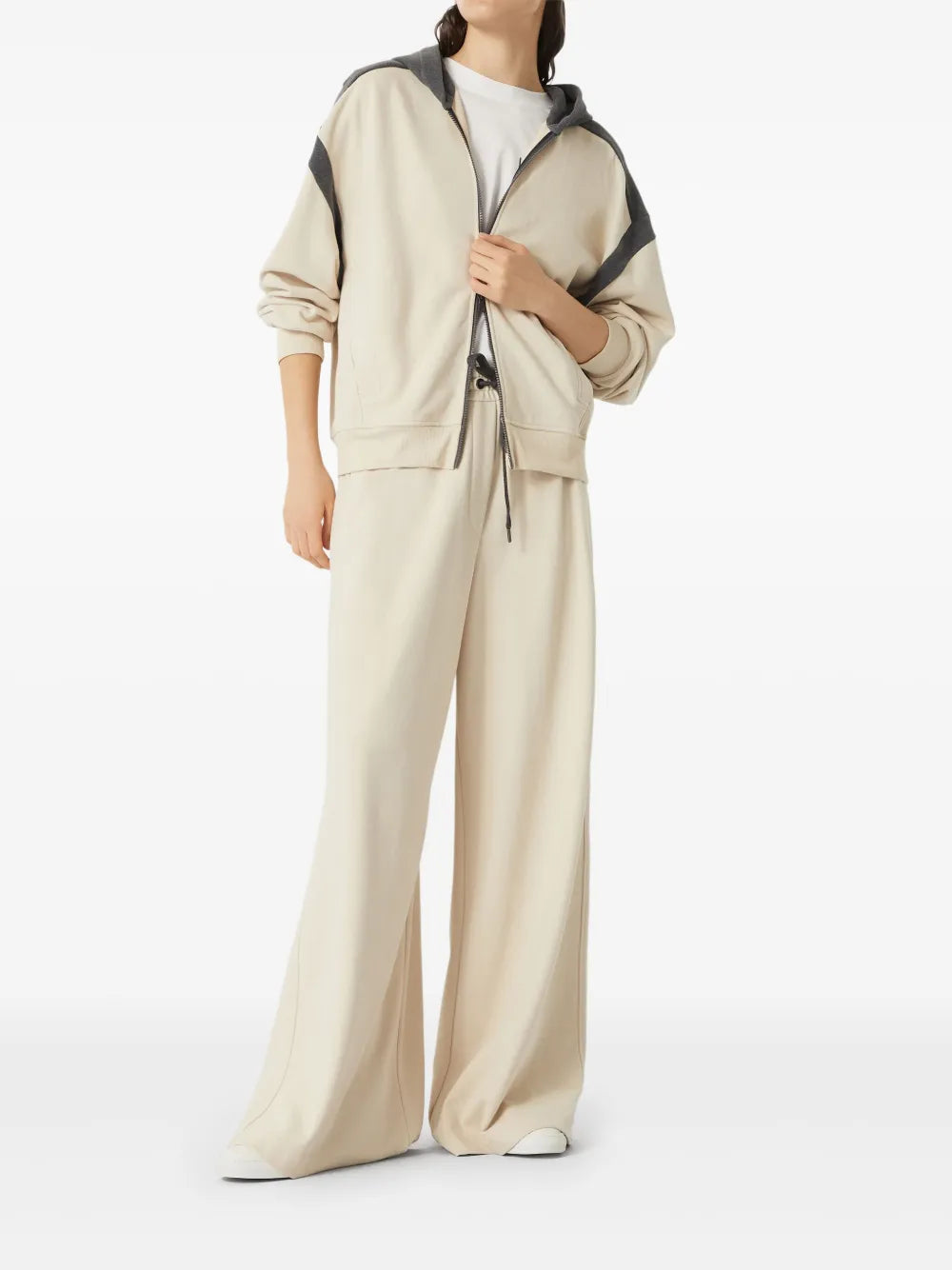 Brunello Cucinelli  drawstring wide-leg trousers
