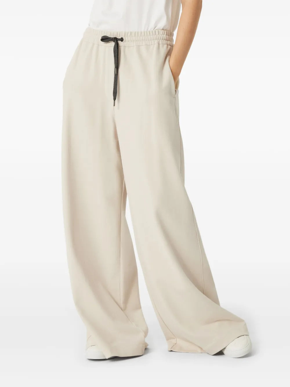 Brunello Cucinelli  drawstring wide-leg trousers