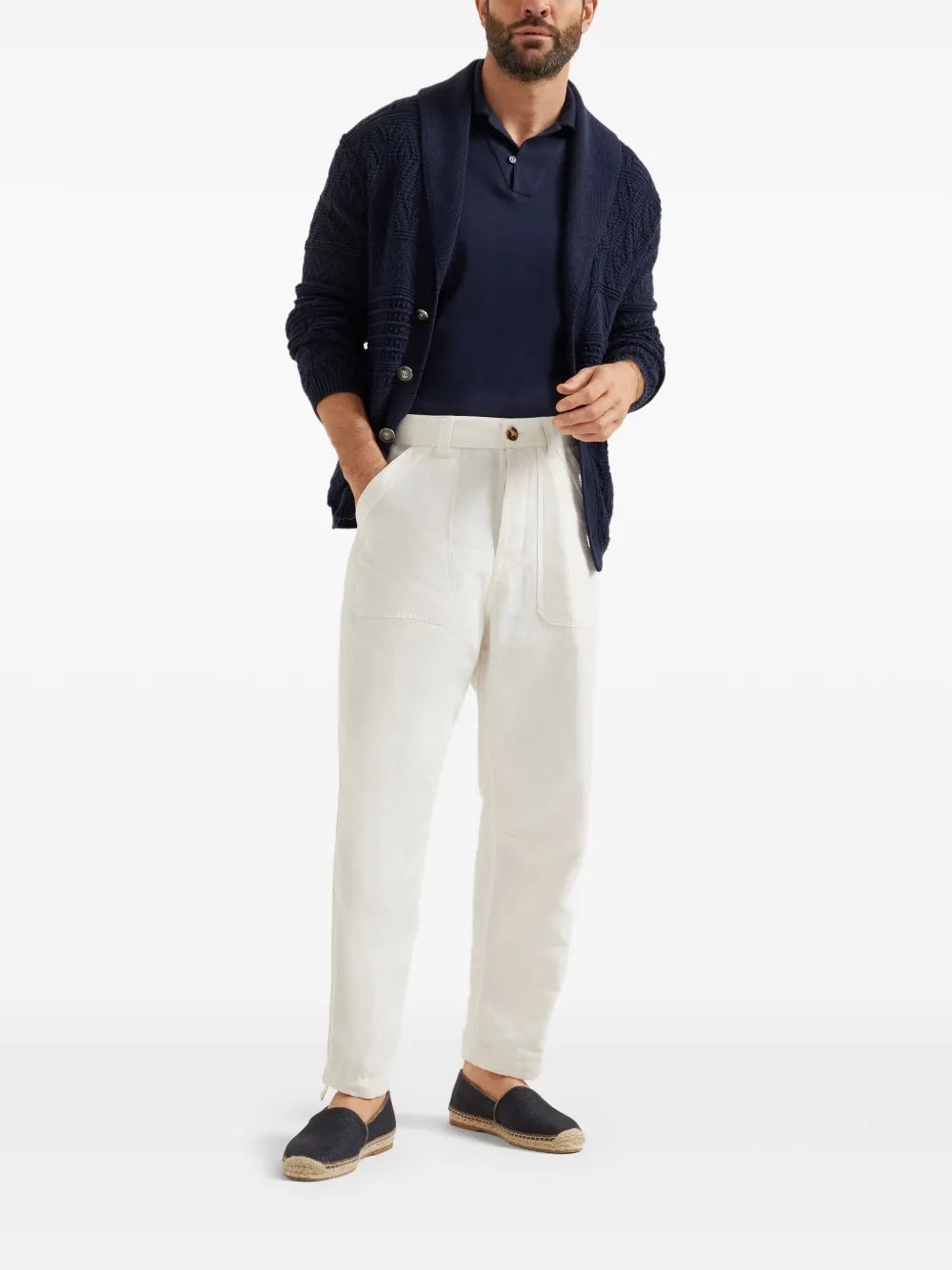 Brunello Cucinelli knitted polo shirt
