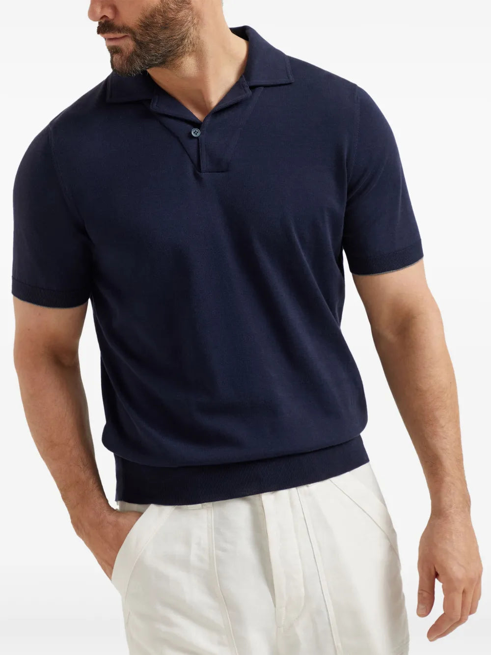 Brunello Cucinelli knitted polo shirt