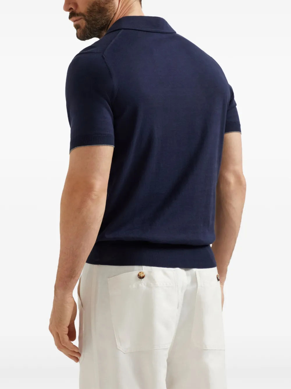 Brunello Cucinelli knitted polo shirt