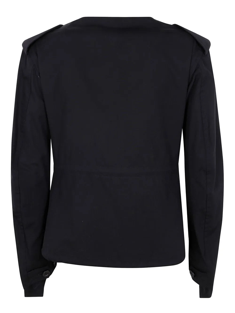 Yohji Yamamoto collarless fitted jacket