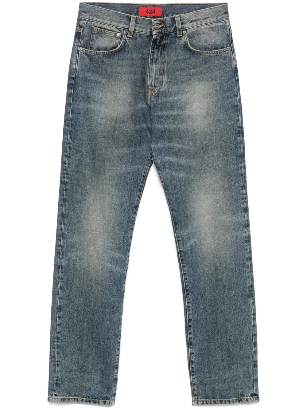 424  logo-patch jeans