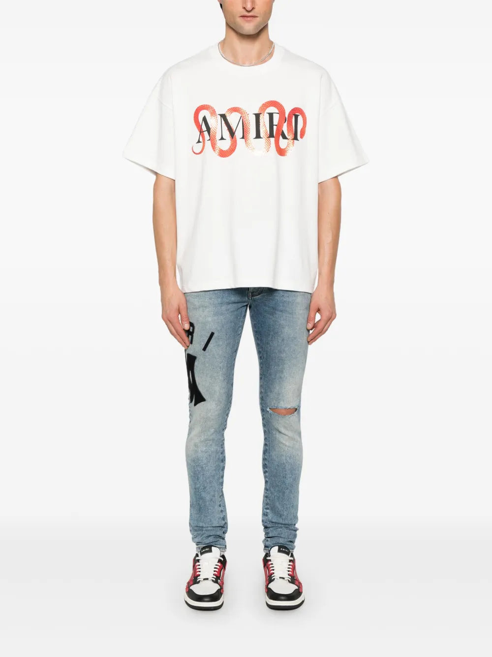 AMIRI  logo-appliqué skinny jeans
