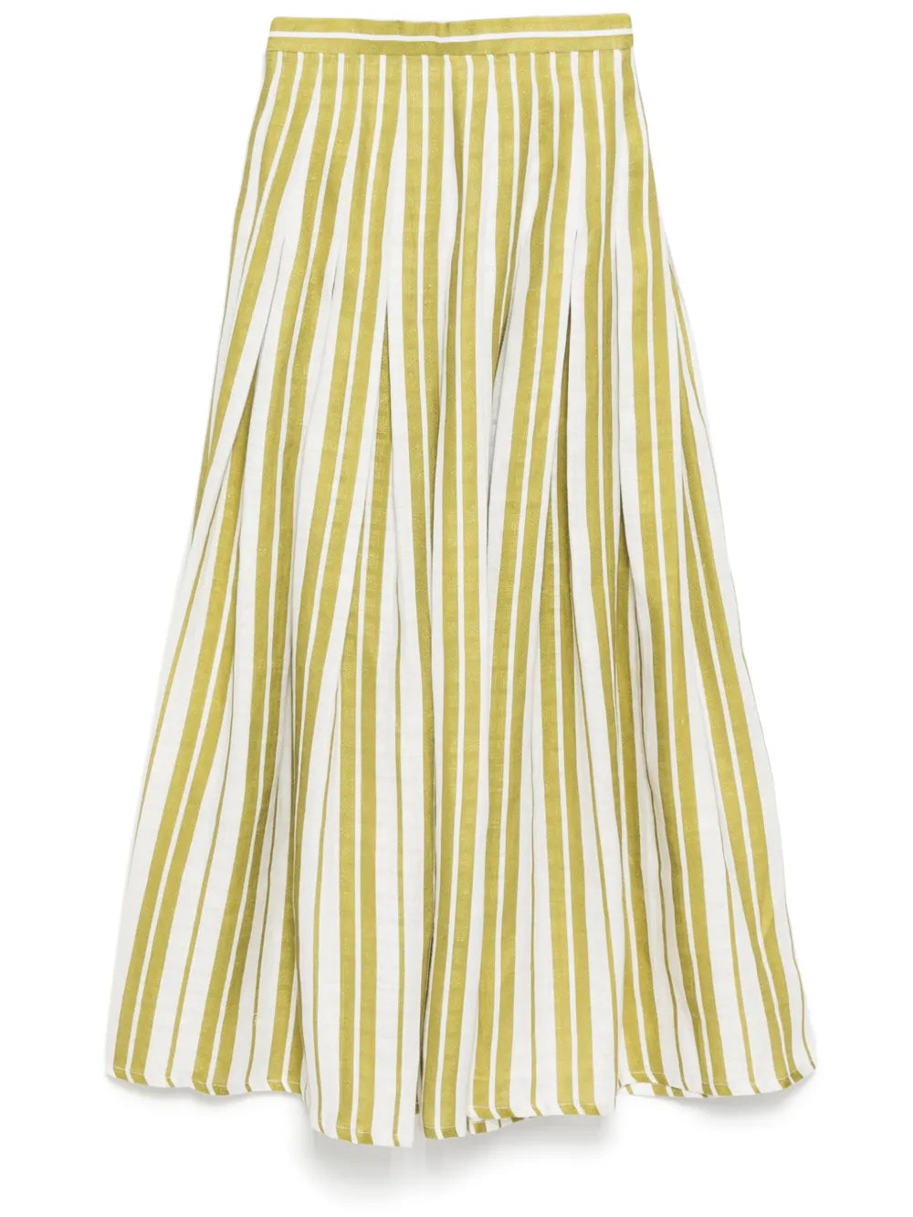 Bambah  striped pleated skirt