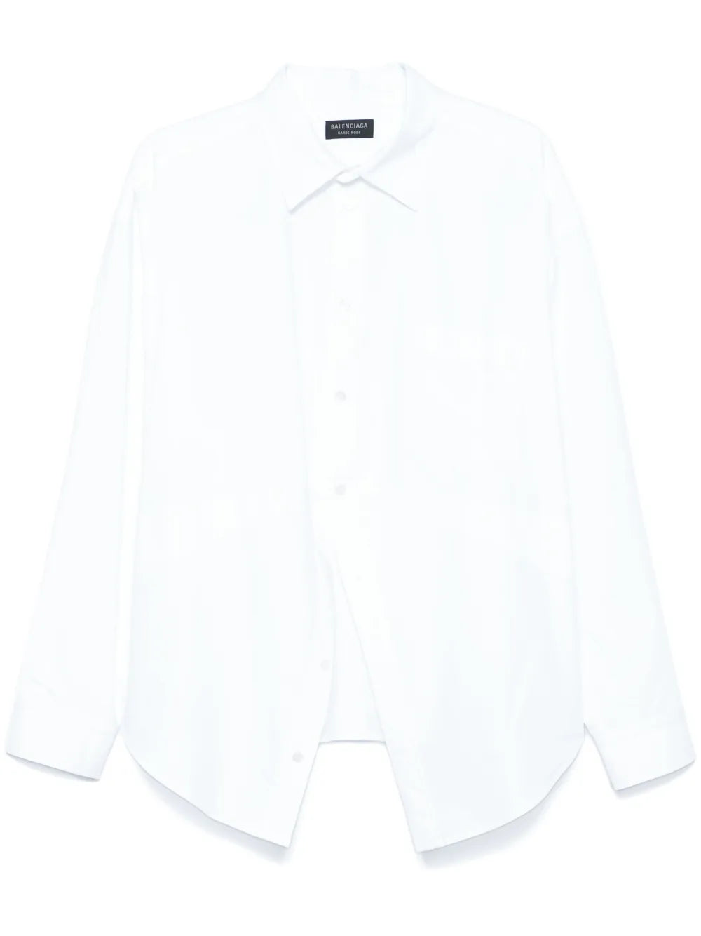 Balenciaga  logo-embroidered shirt