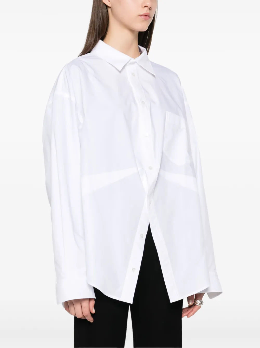Balenciaga  logo-embroidered shirt