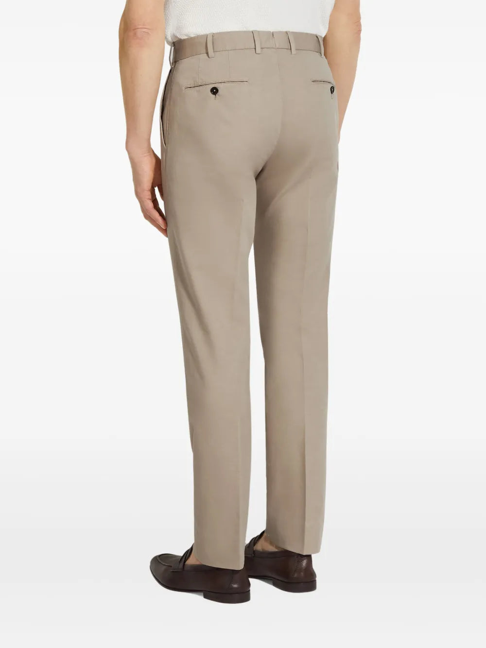 Zegna  Summer cotton-linen chino trousers
