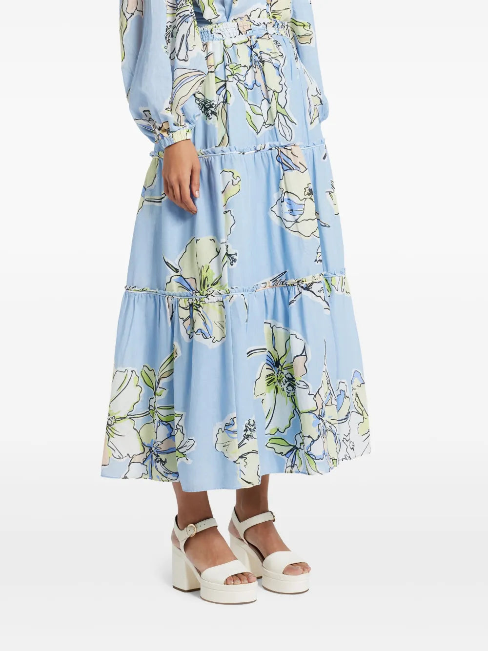 Aje  Romantica midi skirt