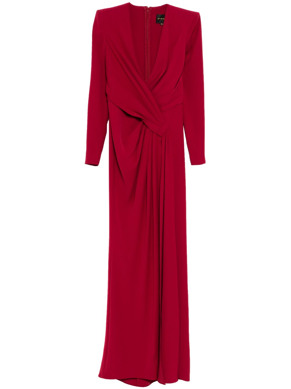 Zuhair Murad  plunge neck long sleeves gown