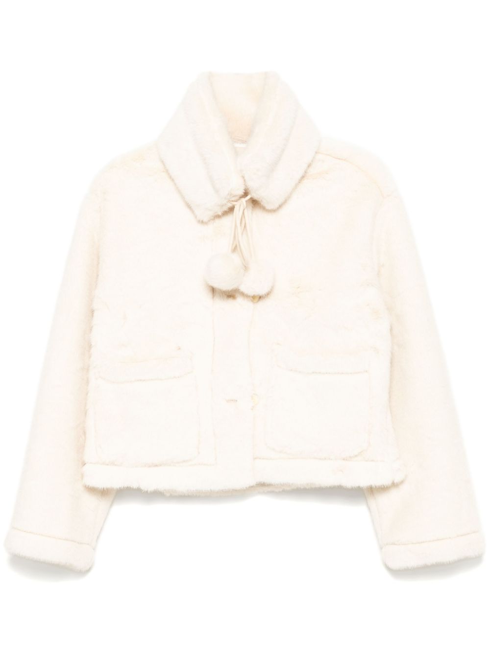 b+ab  faux-fur jacket