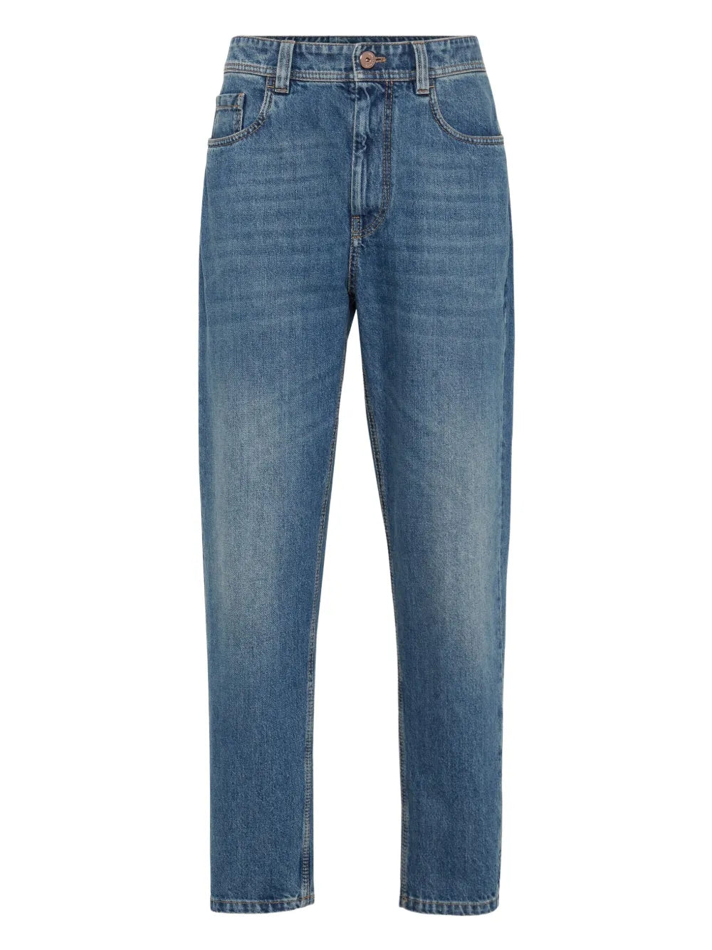 Brunello Cucinelli  logo-patch jeans