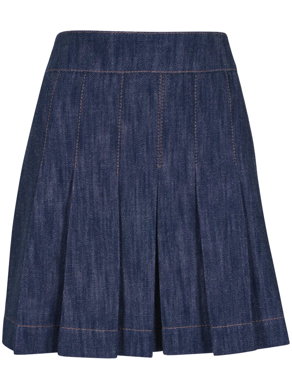 Akris Punto  denim pleated skirt