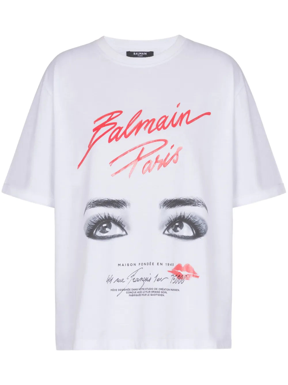 Balmain  Eyes-print T-shirt