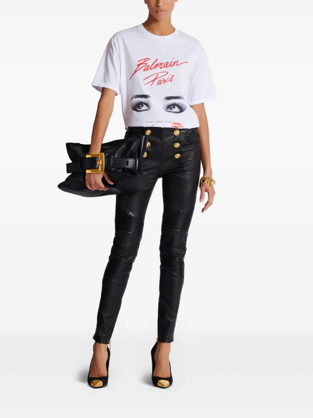 Balmain Eyes-print T-shirt