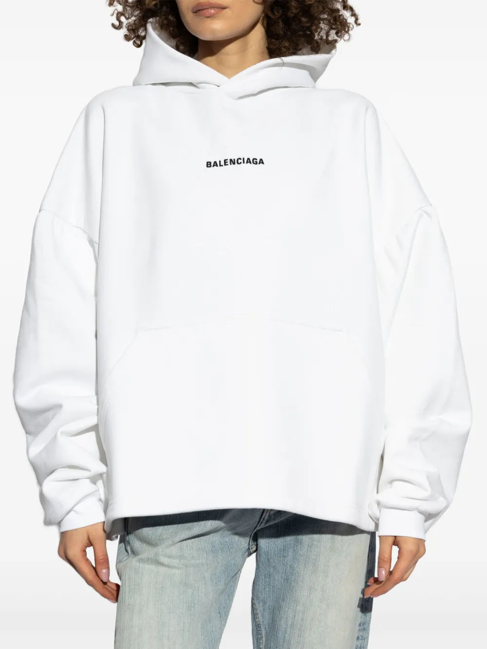 Balenciaga  logo-embroidered hoodie