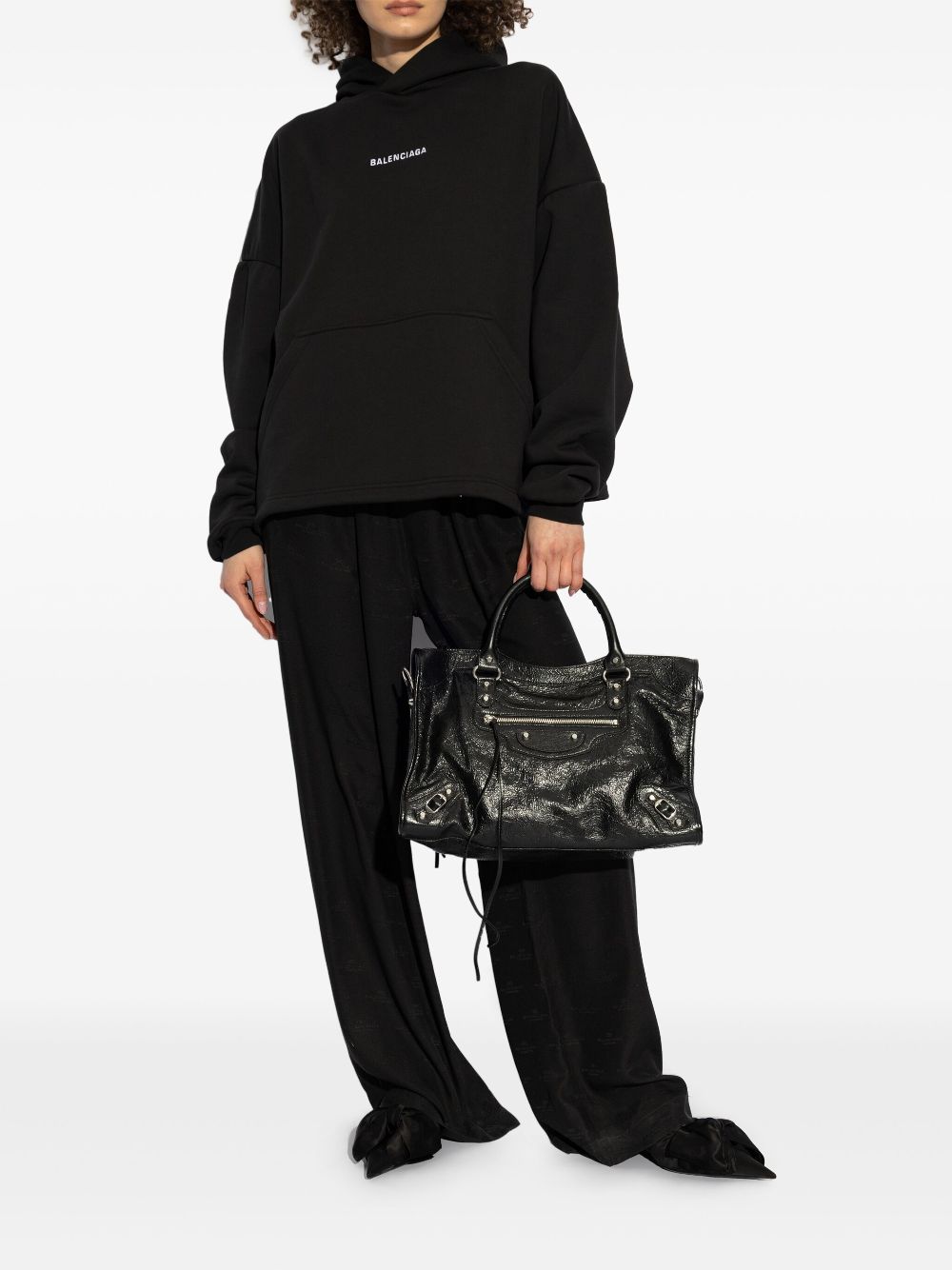 Balenciaga logo-embroidered hoodie
