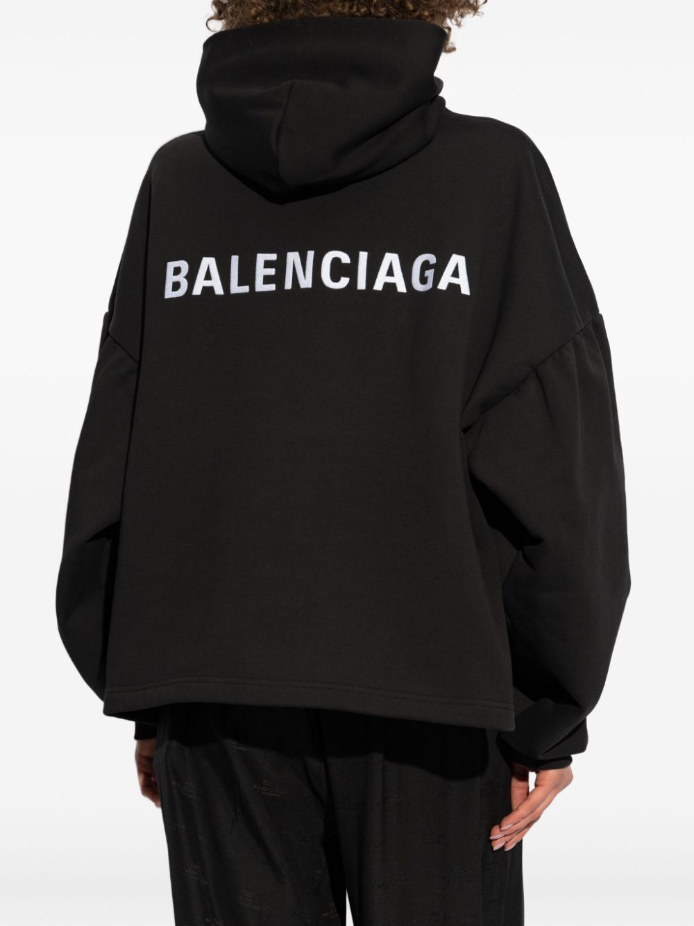Balenciaga logo-embroidered hoodie