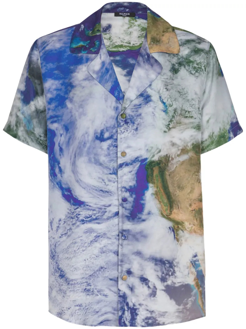 Balmain  Earth-print shirt
